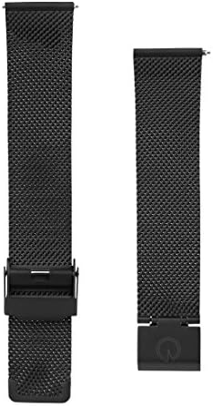 Men's Interchangeable Black Steel Mesh 20mm Watch Strap - Fits Daniel Wellington, MVMT Watches