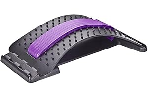 ‎CHI-ENTERPRISE chi-enterprise Rückenstrecker mit Massagenoppen | Rückendehner Trainingsgerät Fitnessgerät Fitness Training Massagegerät | Entspannung und Haltungskorrektur (Lila)