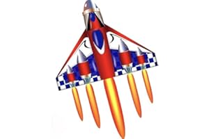 Touch the sky Cerf-Volant D’Avion Coloré pour Adultes, Facile à Voler, Conception de Structure Unique, Excellents Jeux de Plein Air et Jouets D’activité, Adaptés aux Débutants.