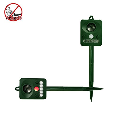 YUNI Ultraschall Katze Repeller Ultraschall Katzen Solar Tiervertreiber Outdoor Wetterfest für Schutz Garten für Pest Deterrent Angst vor Hund, Katze, Eichhörnchen, Ratte, Wühlmaus, Waschbär, Nagetiere, etc - 3