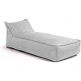 Pouf Letto Avalon Badd S Jive | Chaise Longue Da Giardino Impermeabile | 80x110cm Bianco Made In Italy - Foto 9