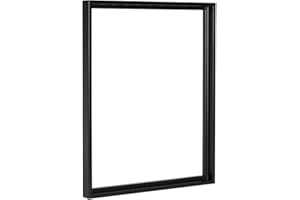 HAAKDESIGN Haak Schattenfugenrahmen Levi in Schwarz (matt) 50 X 100 cm für Keilrahmenbilder und Leinwände