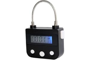 Herklotzn multifunktionell elektronisk timer i metall med LCD-skärm och USB-port