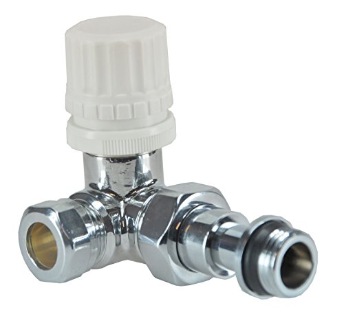 Heizkörper Ventil Komplettset inkl. Thermostat vorne, Eckventil (Anschluss links) Heizung Anschluss Set Garnitur - 2