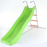 Green &amp; Orange Crazy Wavy Slide &amp; Step Set Childrens Kids Garden Play Area (Toy)