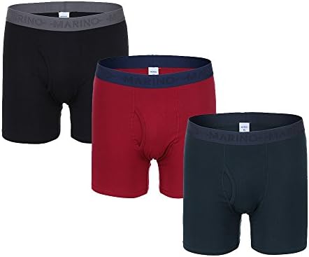 Mio Marino Mens Underwear Boxer Briefs - Cotton Boxer Brief Underwear For Men - 3 Pack In Elegant Gift Box - multicolored