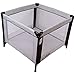 iSafe Zapp And Nap Luxury Square Travel Cot/Playpen - Black/Grey (Black/Grey) 101cm x 101cm Complete With Mattress