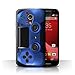 Produktbild Stuff4 Hülle / Case für Motorola Moto G 4G 2015 / Blau Muster / Playstation PS4 Kollektion