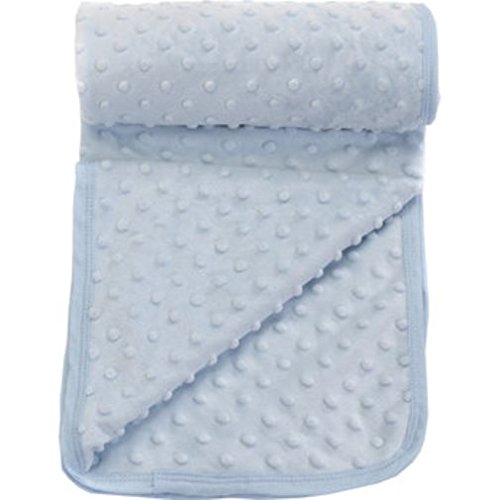 Blue Baby Bedding Fleece Bubble Popcorn Blanket Soft Touch