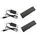 Produktbild Fytoo Ersatzakku 2pcs 3.7V 500mah Lithium Batterie Akku und 2pcs USB Ladekabel für JJRC H47 E56 Faltbare Drone Mini Quadcopter