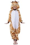 ABYED® Jumpsuit Tier Karton Fasching Halloween Kostüm Sleepsuit Cosplay Fleece-Overall Pyjama Schlafanzug Erwachsene Unisex Lounge,Chidren Größe 125 -for Höhe: 138-148cm Giraffe
