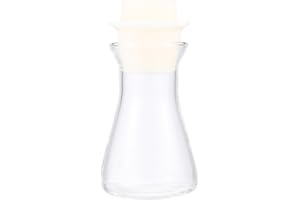 ULTECHNOVO 1stk Weithals-erlenmeyerkolben Transparente Glasflasche Erlenmeyerkolben 50ml Weiße Abschlussflaschen Erlenmeyerkolben Mit Deckel Labs- Flasche Dreieckskolben Vakuumflasche