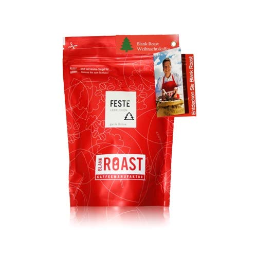 BLANK ROAST | Flavoured Kaffee | Saisonal-Kaffee | Feste Lebkuchen | Weihnachtskaffee | Cafe Creme | Kaffee Größe 500g, Geschmack als ganze Bohne