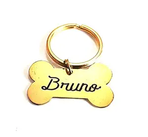 Smart Galleria Personalised Engraved Metal Cat or Dog Name tag for pet (Customizable)