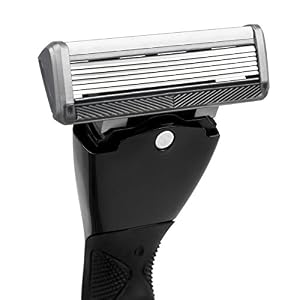 QSHAVE Man's Razor 6 Blade Refill Cartridges with Trimmer Blade (Q6) (4PCS) - Image 3