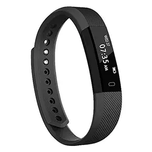 GRAAC Activity , Slim Waterproof Fitness Tracker Wristband Smartwatch with Pedometer Calories and Sleep Monitor, Step Counter for Kids Women Men (Black)