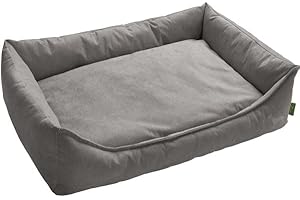 HUNTER EIBY - Divano per cani, antimacchia, con tecnologia Easy Clean, facile da pulire, misura L, grigio