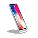 Produktbild MMLC Fast Wireless Charger, Qi Ladegerät für iPhone XS/XS Max/XR, Aluminium Alloy kabelloses Induktive Ladestation Schnellladestation und alle Qi Fähige Geräte (A)