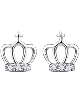 outflower charmante Ohrringe Sterling Silber Ohrringe Engel Ohrringe aus Kristallglas für Dame Mädchen, A, M