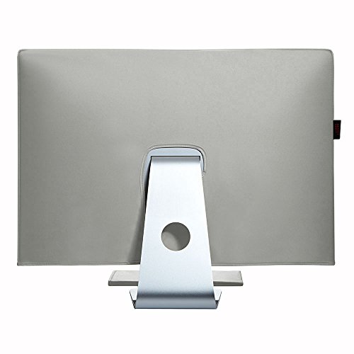 Hermitshell staub und wasserdicht beständige Abdeckung seidig glatte antistatisch mit weichem Samtfutter Schutz hülle Etui für Apple iMac Monitor und Tastatur Farbe: Grau Größe: 21.5″ - 3