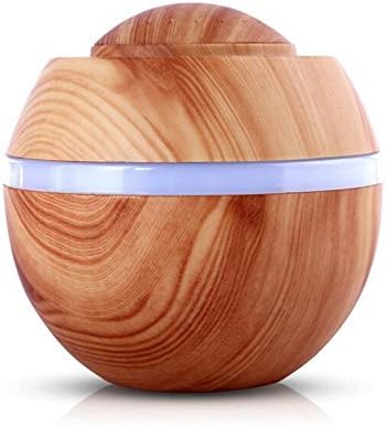 bonjouree 500ml USB Essential Oil Diffuser Ultrasonic Humidifier Air Purifier with Changing 7-couleurs Yoga For Home/Office, plastic, b, 11.8*11.8*11.8cm