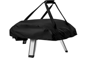 KINGARDEN Outdoor Pizza Oven Cover Waterproof for Ooni Koda 12, 420D Oxford Fabric Pizza Oven Protective Carry Cover Pizza Oven Cover with Storage Bag, Dust-Proof Weather Resistant 63x41x16cm