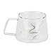 Produktbild Doppelverglaste Kaffeetasse, Wasserkocher-förmigen Becher, Hitzebeständigkeit, Mode, nettes kleines Geschenk, kein Metall oder Kunststoff, großer Komfort, geeignet für Büros, 3,5 * 3,5 * 2,6 Zoll