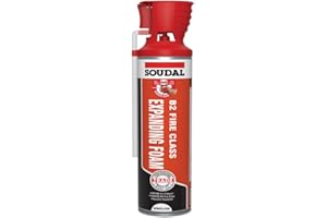 BC Profiles Soudal B2 Fire & Acoustic Expanding Polyurethane Foam Filler Genius Gun, Excellent Primerless, Easy to Dose and Fast Curing Adhesion - High Filling Capacity - 600ml