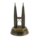 Vintage-Modell Malaysia Petronas Twin Towers in Kuala Lumpur Dekoration Geschenk