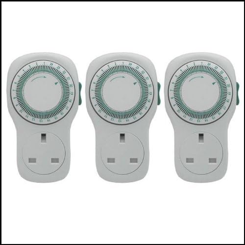 Greenbrook 24hr Electro Mechanical Plug In Timer Triple Pack