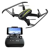 Potensic Drone, U31W Actualizado Wifi FPV 2.4GHz 4CH 6-Axis Gyro RC Quadcopter LED Vuelo Invertido Dron con 2 Megapixels HD Camara Cuadricóptero con Control Remoto, Modo Sin Cabeza, Flips 3D