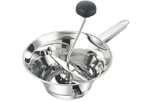 Motta Moulin à aliments en acier inoxydable, 24 cm, argenté