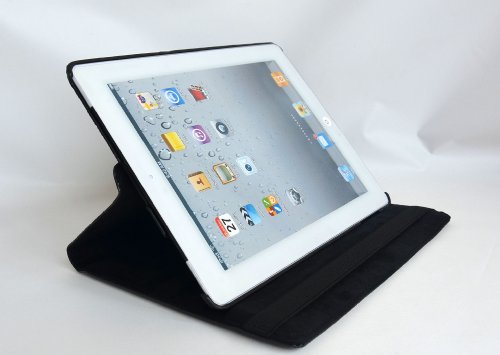inShang Hülle für Apple iPad 2 iPad 3 iPad 4, Edles PU Leder Tasche Hülle Skins Etui Schutzhülle Ständer Smart Case Cover für Tablet iPad, Super Automatische Einschlaf-/Aufwach funktion, 360 Grad rotierende Schutzhülle mit Standfunktion + inShang Logo hochwertigen Stylus Eingabestift Stift - 6