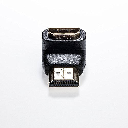 HDMI Winkel Adapter | 90° Winkel (Rechter Winkel) von HDMI A Buchse zu HDMI A Stecker 19pol | 1080p Vergoldete Stecker - 2
