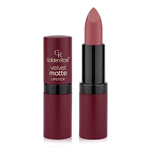 Golden Rose Velvet Matte Lipstick - 16 - Coral Tree Red by Golden Rose