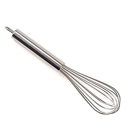 Smaier varilla de acero inoxidable para batir a mano leche, huevo (15,2 cm)