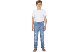 A2Z 4 KIDS A2Z Kids Boys Relaxed Straight Fit Boot Cut Ripped Jeans Comfortable Stretchy Loose Fit Cotton Jeans for Boys Age 5-14 Years
