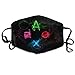 Produktbild itruty Abstract Playstation Buttons Face Mouth Mask Unisex Polyester Comfy,Anti Dust Maske Breath Outdoor Warm Windproof Mask Outwear Fashion Outdoor Mund Maske with Design