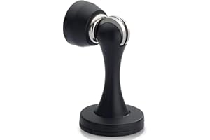 KOLAKO Door Stopper, Magnetic Door Stops, Wall Floor Mounted Door Catch Solid Metal Magnetic Door Holder, Keep Your Door Open 1 Pack Black