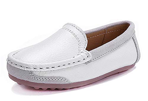 CCZZ Garçons Chaussure Bateau Cuir Mocassin Enfant Loisirs Confort Chaussures Flâneurs Chaussures