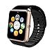 Price comparison product image CQ Bluetooth Smart Watch Gt08 Men With Touch Screen Big Battery Support Tf Sim Card Camera For Ios Iphone Android Phone 6521,Gold