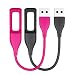 Produktbild Ersatz USB Kabel Anschlusskabel Ladekabel für Fitbit Flex Band Drahtlose Aktivität Armband, 0,59 Fuß (Rot und Schwarz)