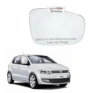 Car Styling - Right Side View Mirror Glass for V. Polo 2009-2016 Model Type 1 Pack of 01 Pcs.