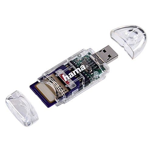 Hama Multi-Kartenleser „8in1“ (u.a. microSD/SDHC, SD/SDHC, MMC, USB 2.0), transparent - 2