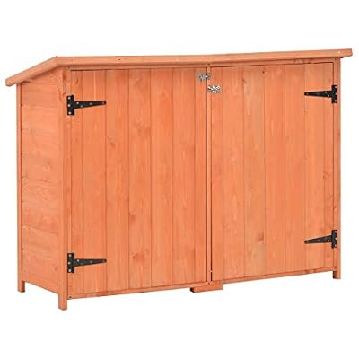 vidaXL Abri de Stockage de Jardin Bois Cabane de Jardin Abri de Rangement
