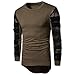 Produktbild Kobay Herren Lange Ärmel Mehrfarbig Bedruckter Pullover Sweatshirt Top T Outwear Bluse