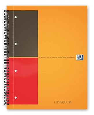 Oxford International Filingbook cahier A4+ 4 sections couverture rigide 200p ligné