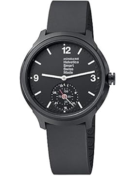 Mondaine Unisex-Armbanduhr Helvetica Smart 44mm Analog Quarz MH1.B2S20.RB