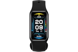 Blackview R1 Smartwatch Sport, 24 tryby treningu, inteligentne powiadomienia, puls i sen, kalendarz menstruacyjny, wodoodporny, IP68, czarny pasek