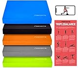 MSPORTS Balance Pad - Premium - inkl. Balance - Übungsposter - Gleichgewichtstraining und Koordinationstraining (Schwarz)